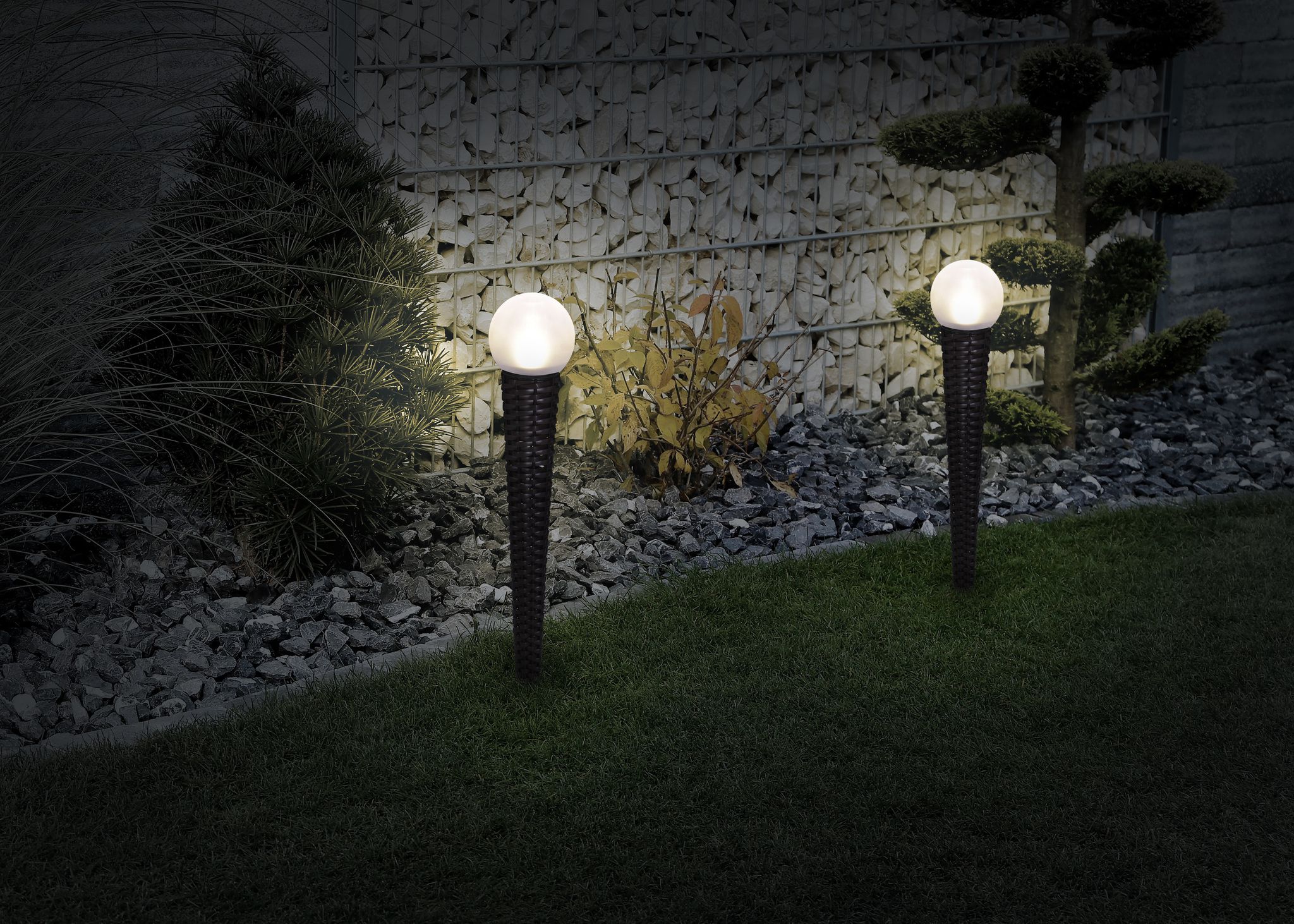 LED Solarerdspieß h: 54cm Inti - IP44, warmweiss