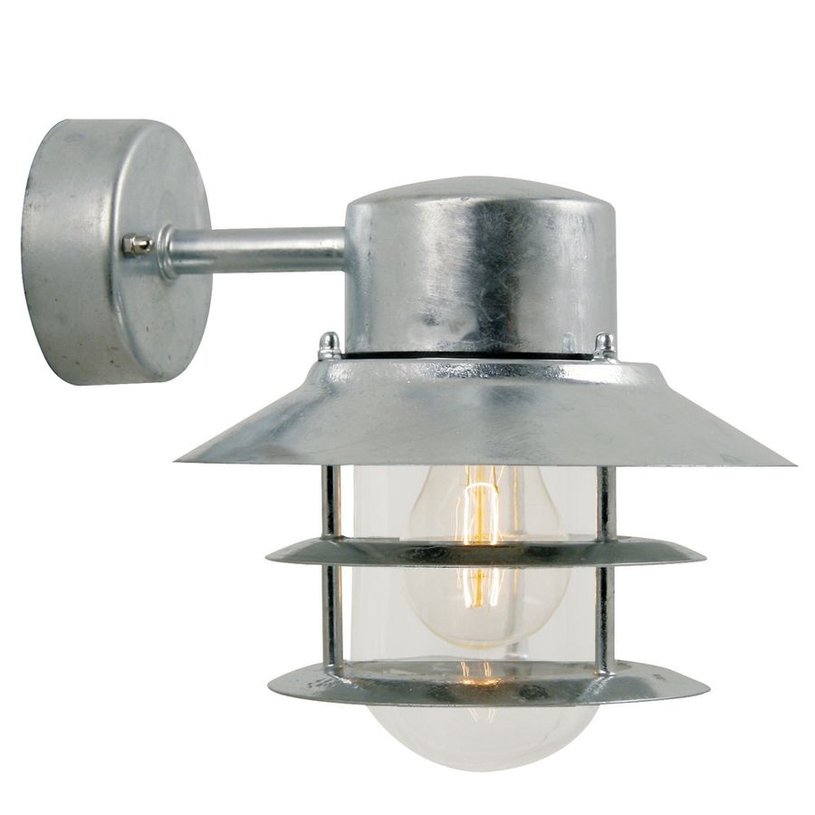 Blokhus Down, Wandleuchte, Verzinkt - E27, max. 60W, IP54