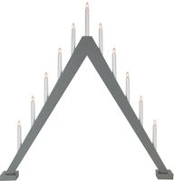 Kerzenleuchter Trill - IP20, Grau, Warmweiss