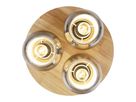 3er Wand-/Deckenspot TEXAS smokey - E27, IP20, 230V