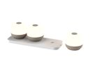 Akku-Tischleuchten 3er Set mit Ladestation MoveGlow sand - 2700K,160lm, IP20