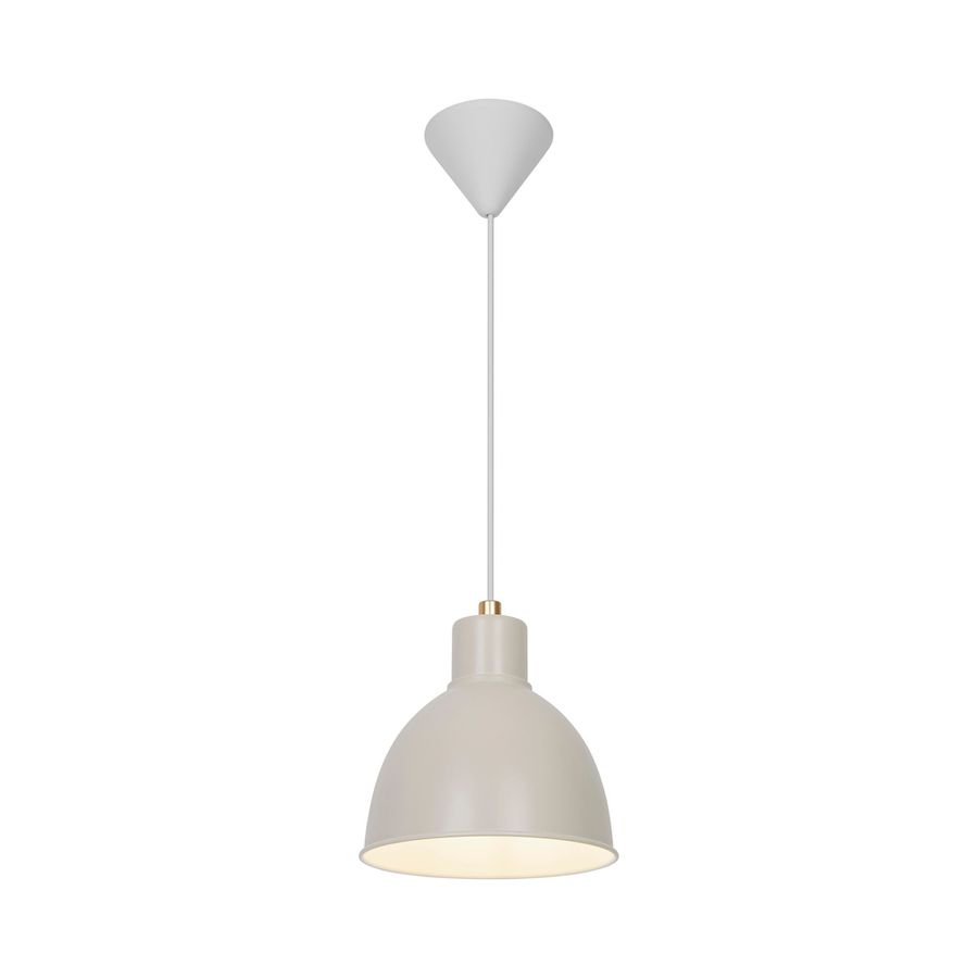 Pendelleuchte POP (Beige) - E27, max. 40W, IP20, beige, dimmen optional, exkl. Leuchtmittel, D=215mm, H=230mm, PL=2230mm