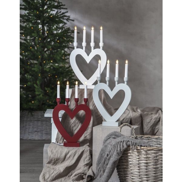 Kerzenständer  Dala - IP20, Warmweiss, 4 LED