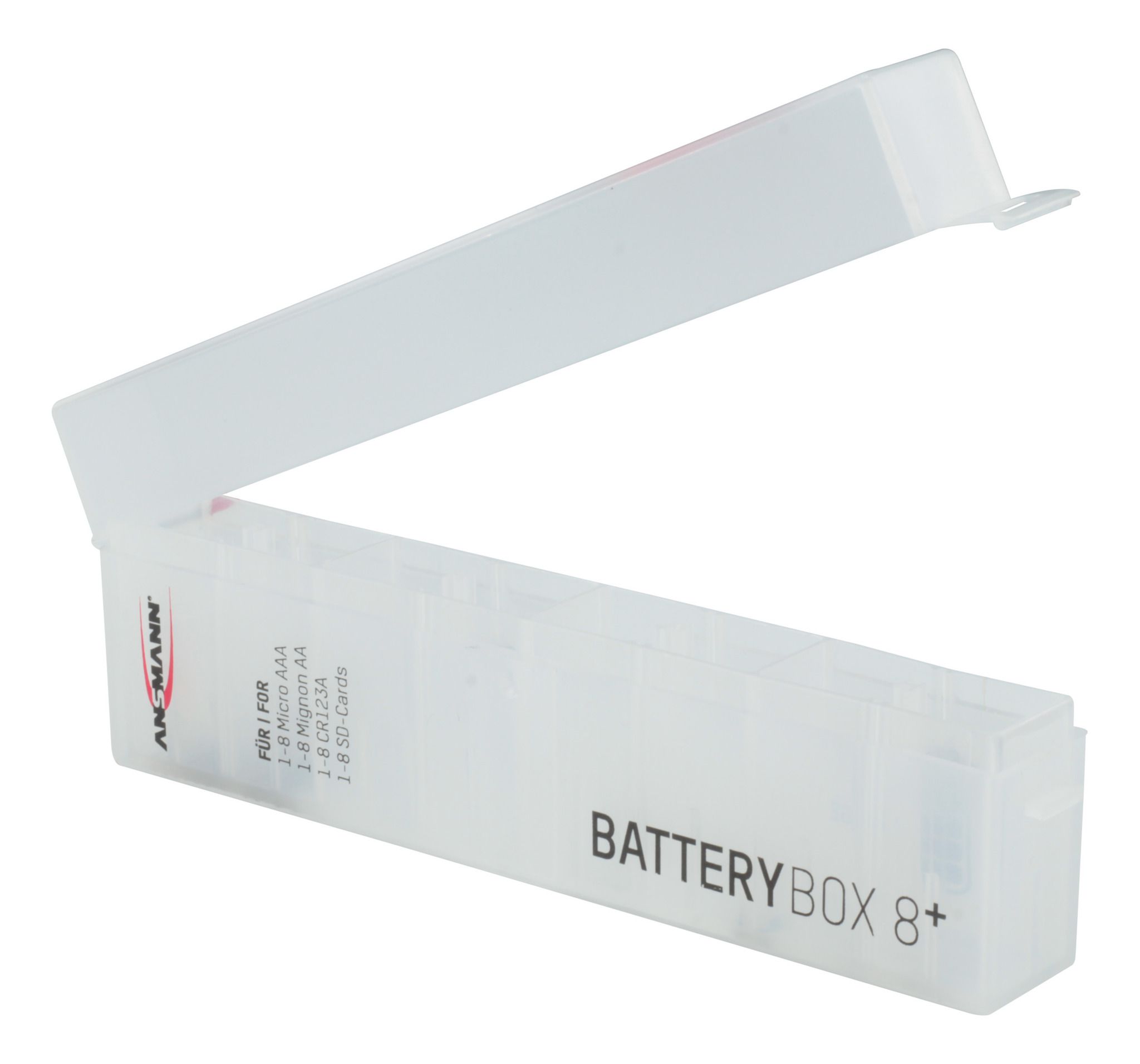 Batteriebox - bis zu 8 Stück Micro AAA / Mignon AA / Spezialzellen wie CR 123A, CR2