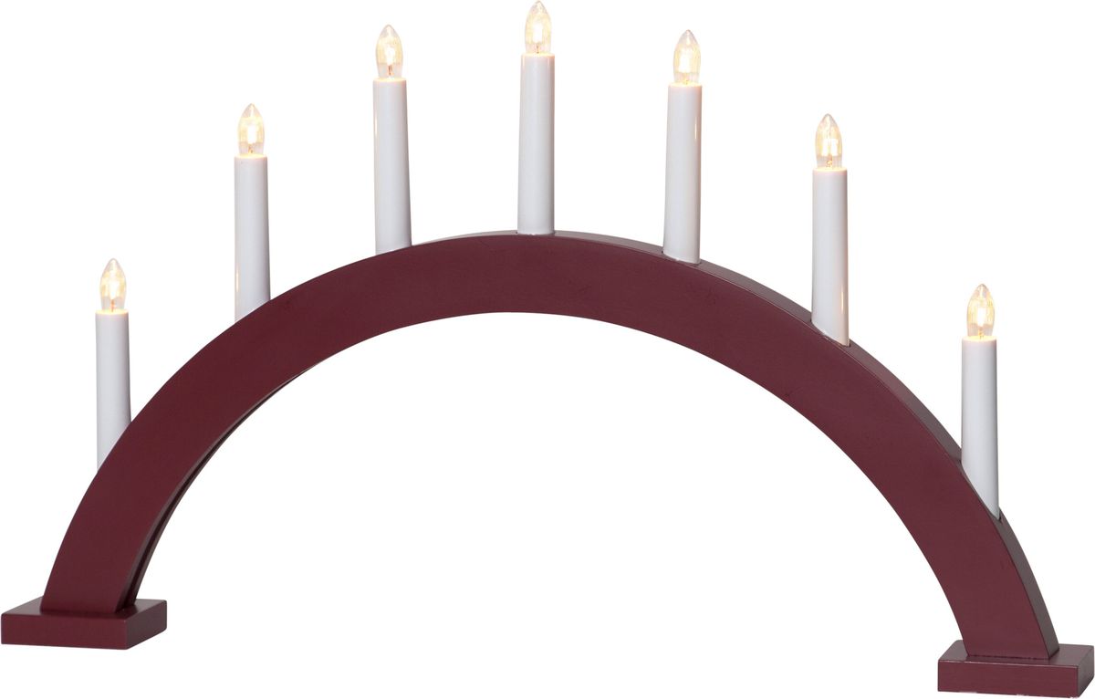 Kerzenleuchter Trapp - IP20, Rot, Warmweiss