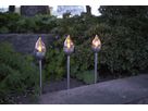 Solar Pollerleucht 3 Pack Olympus - Silber, Lichtfarbe Gelb