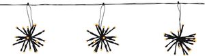 Lichterkette Flower Curtain - IP44, Schwarz, Golden Warmweiss