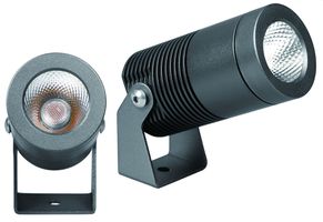 Spot de jardin à LED NOELLE - 8W, 560lm, 2700K, IP67, CRI 80, 38°, dunkelgrau, nicht dimmbar, D=44mm, L=90mm