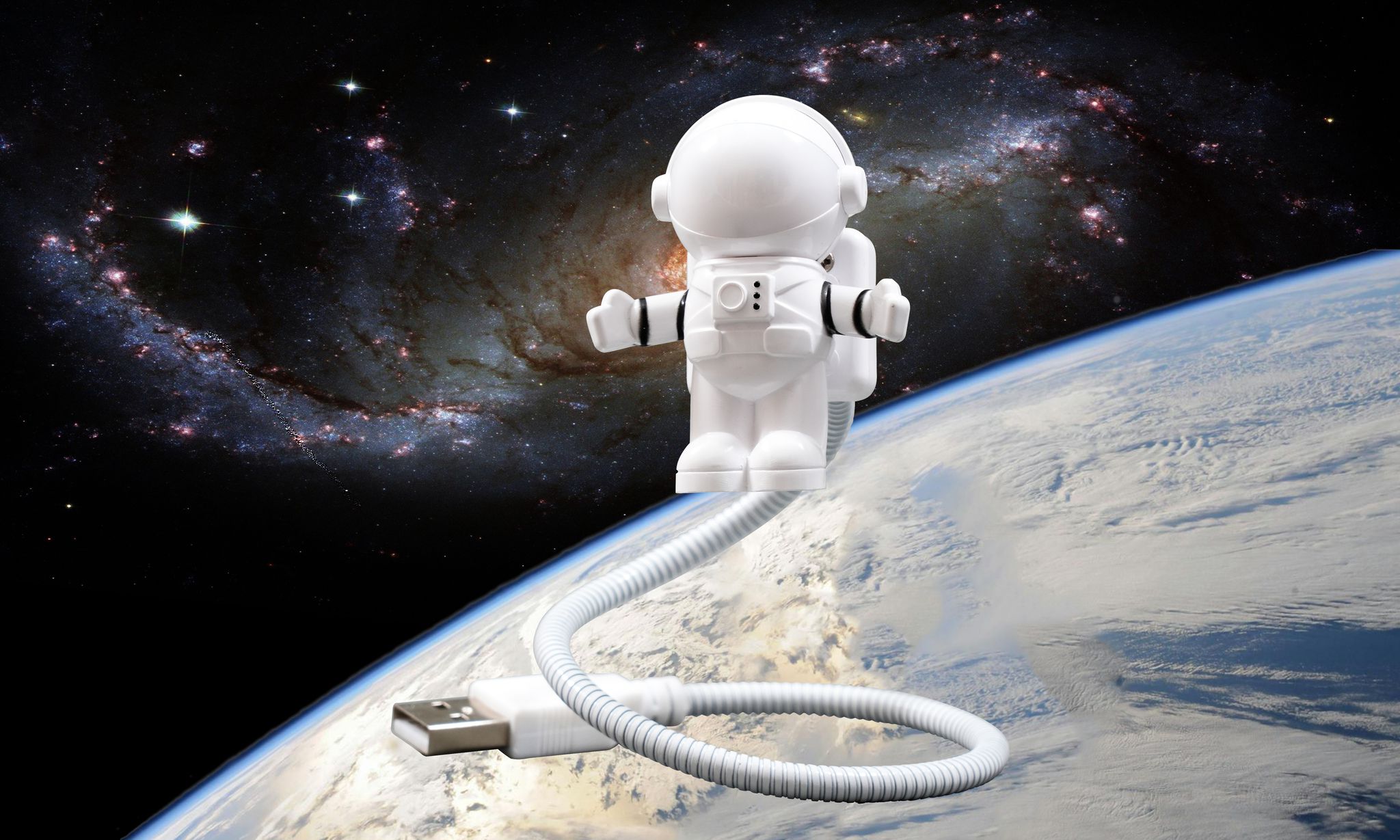 LED Licht Astronaut - 5V DC (USB-A), 0.15W, 6000K, nicht dimmbar, weiss