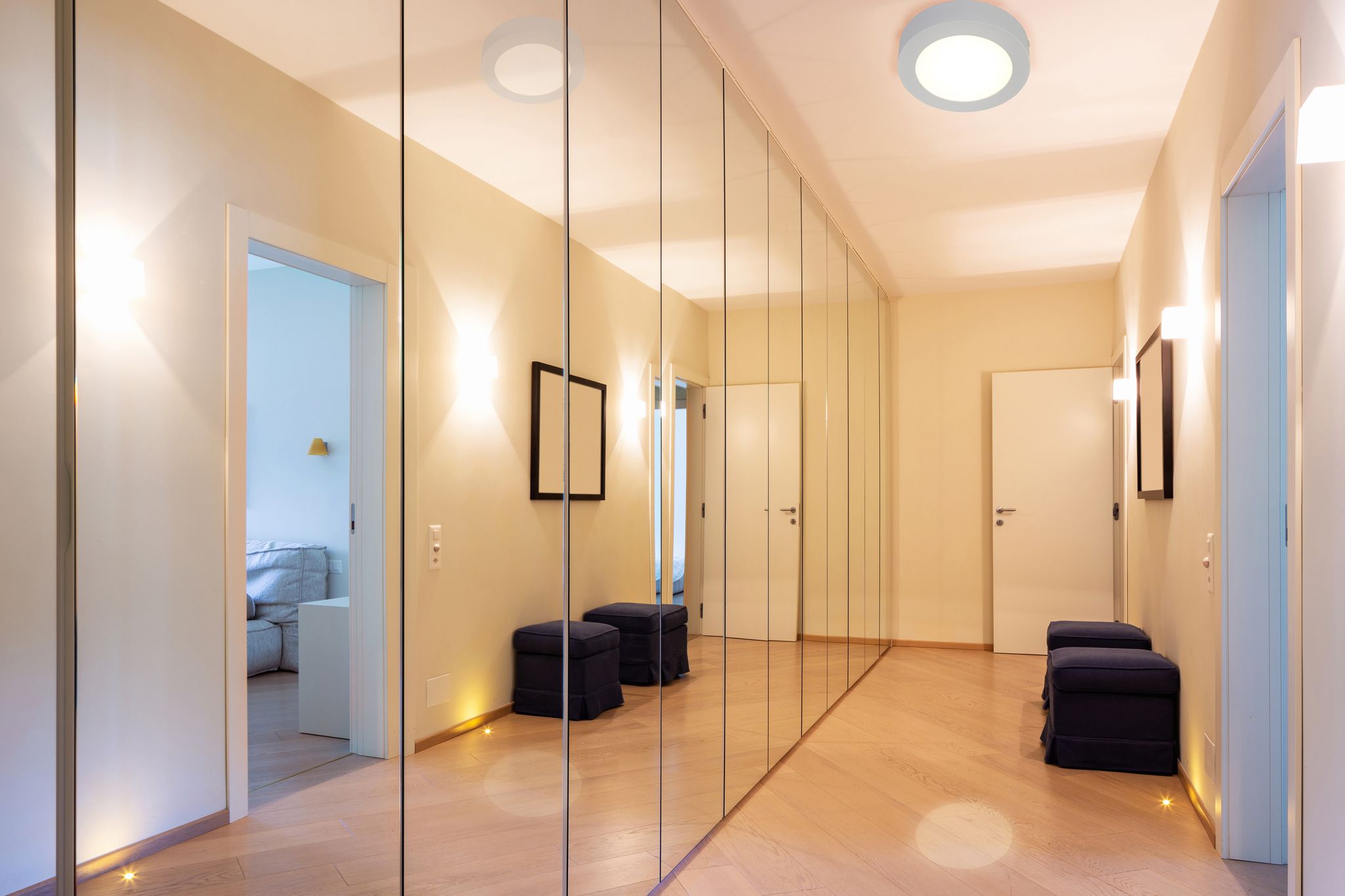 LED Deckenleuchte Simplex d: 12cm - LED fest verbaut, 3000K, warmweiss