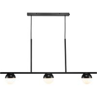 Contina, 3-Pendelleuchte, Schwarz - G9, max. 5W, IP20