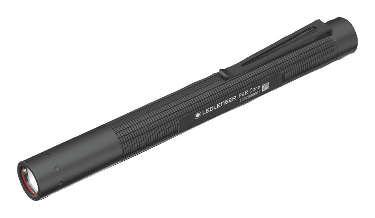 Taschenlampe P4R Core - 6000-7500K, Schwarz, Kopfdurchmesser 1.5 cm
