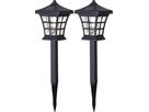 Solare Wegleuchte 2 Pack Nippon - Schwarz, Lichtfarbe Warmweiss