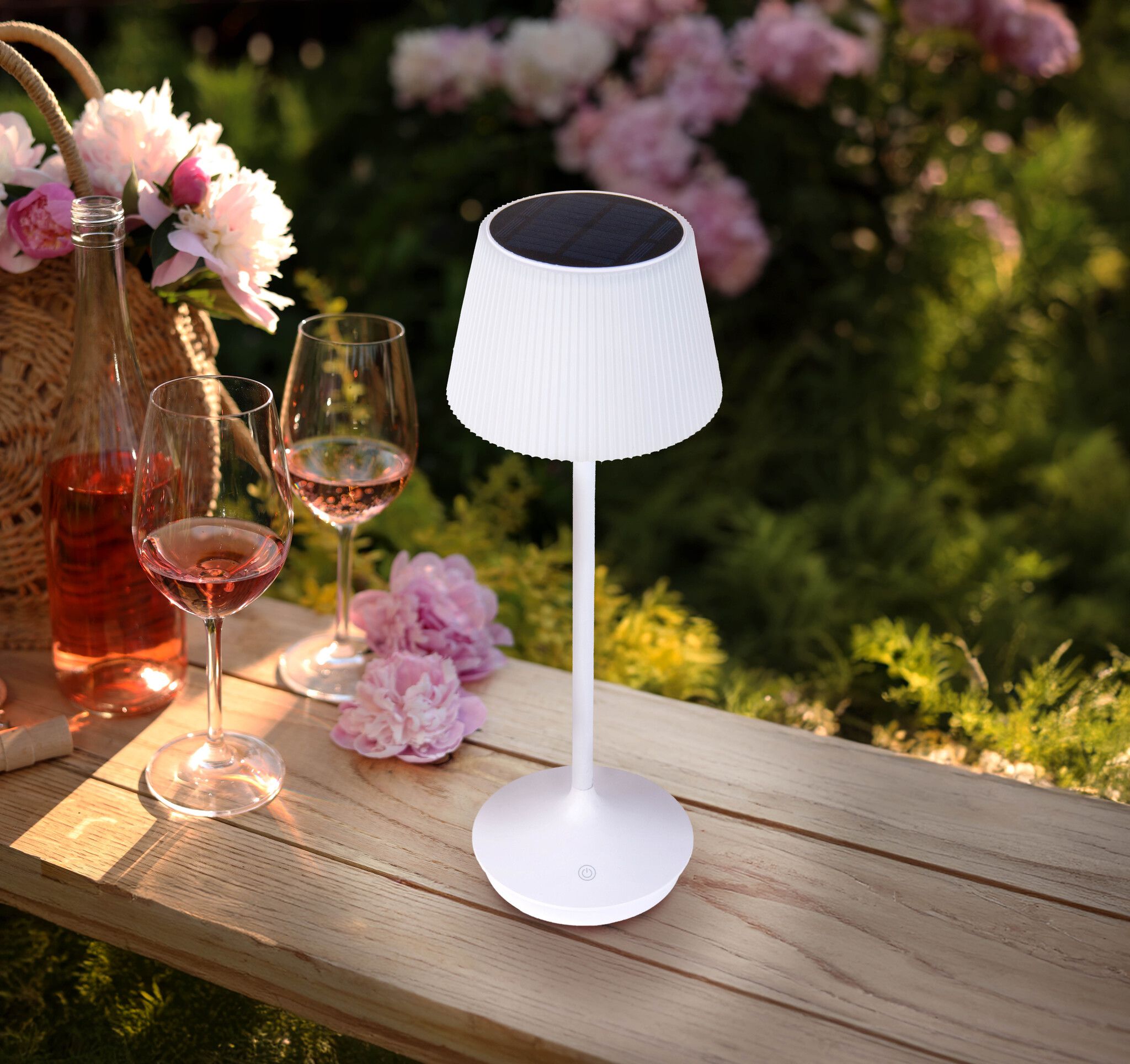 Solar-/ Akkutischleuchte EMMI - LED-Modul, 3W, IP44