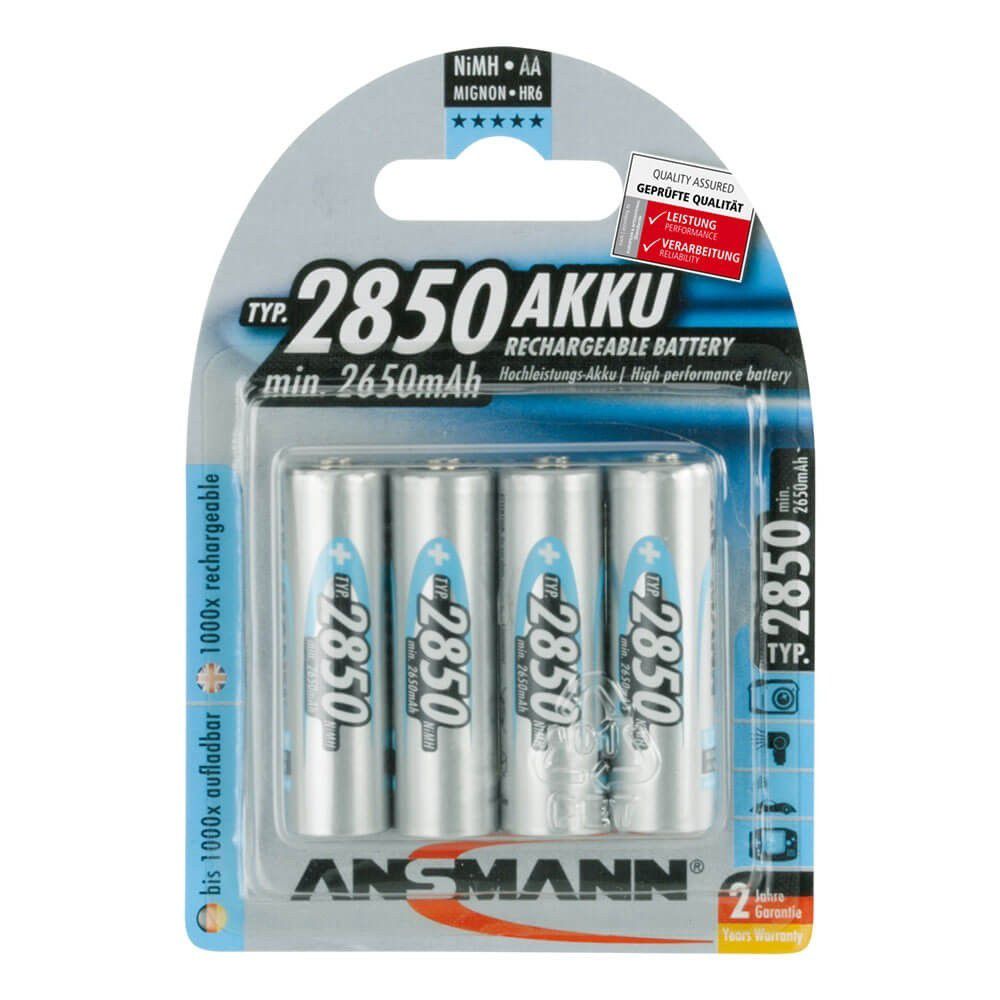 NiMH Akku Mignon AA Type 2850 - 4er Blister