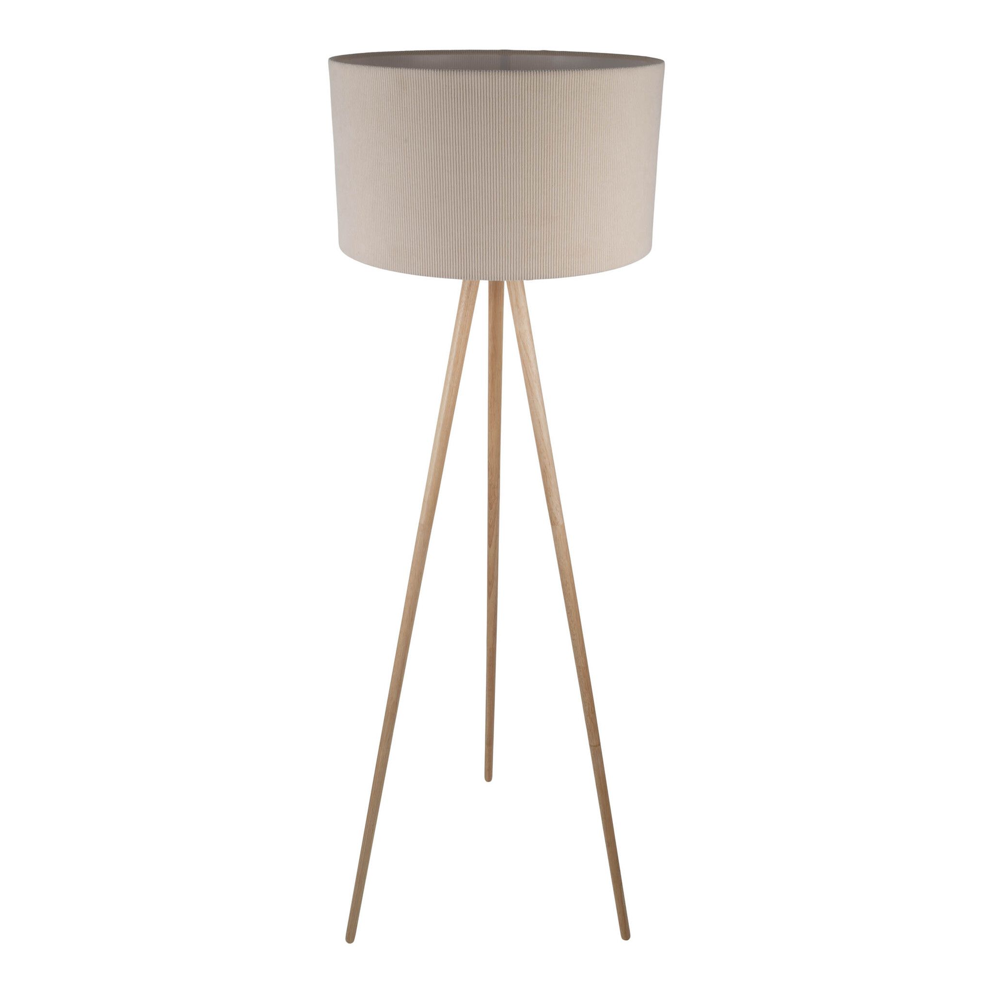Stehleuchte  ARDITA  H: 152cm beige - IP20, E27, Beige