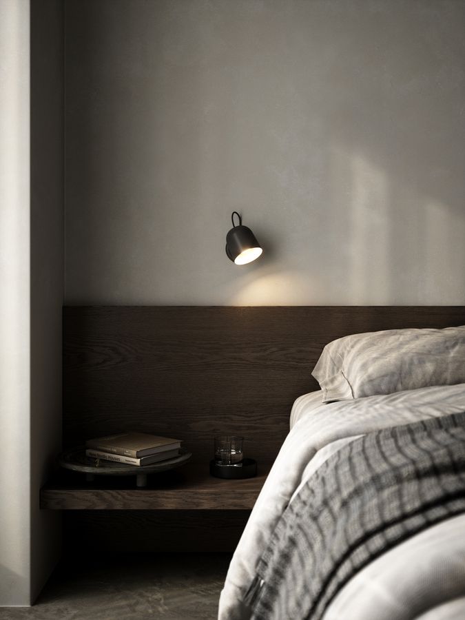 Angle, Wandleuchte, Schwarz - IP20, GU10