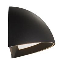 Arcus, Wandleuchte, Schwarz - LED Modul, 9,5W LED, IP54