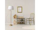Stehleuchte Bologna h: 158cm beige messing - E27, IP20