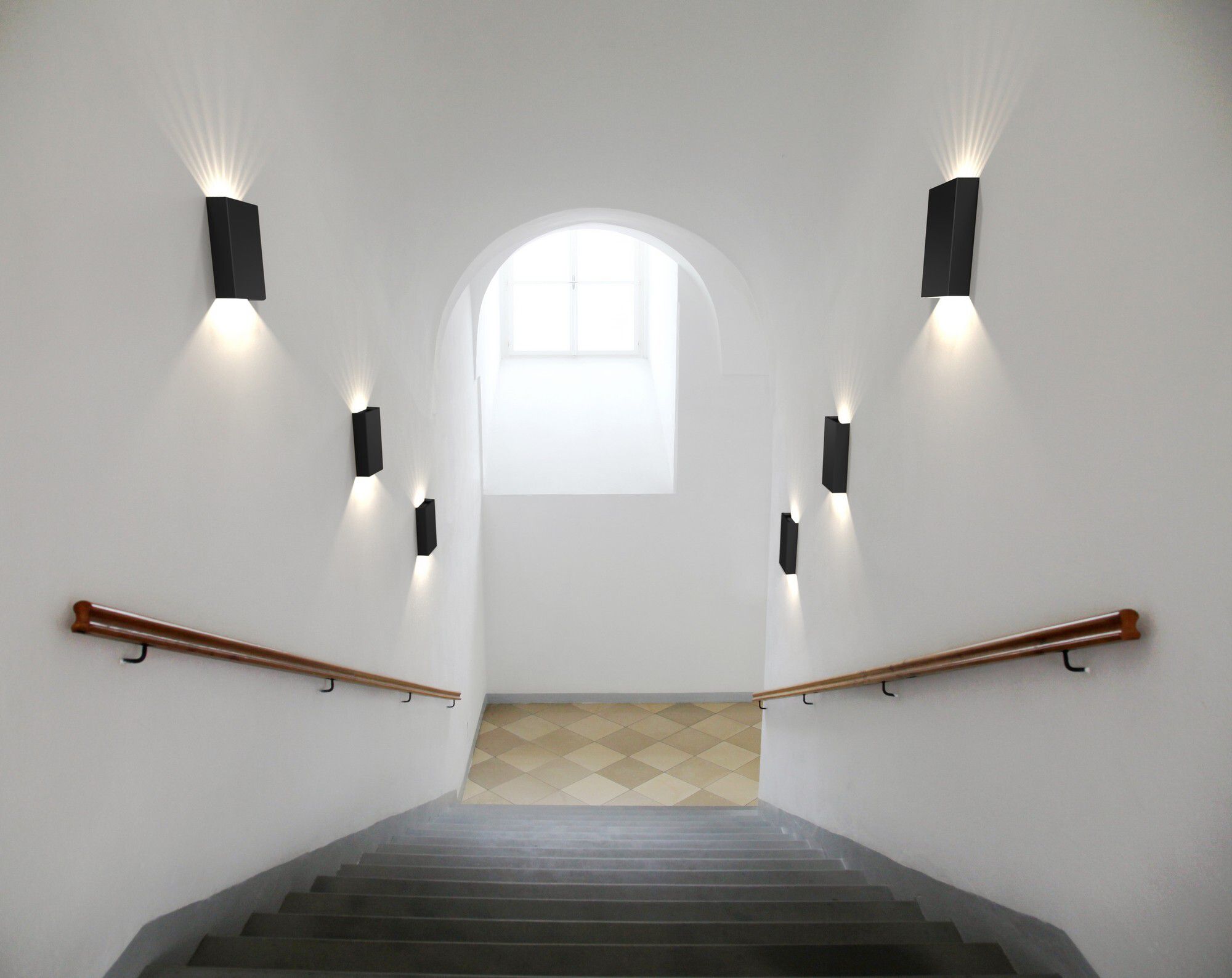 Fold 15, Wandleuchte, Schwarz - LED Modul, 2X3,5W LED, IP54