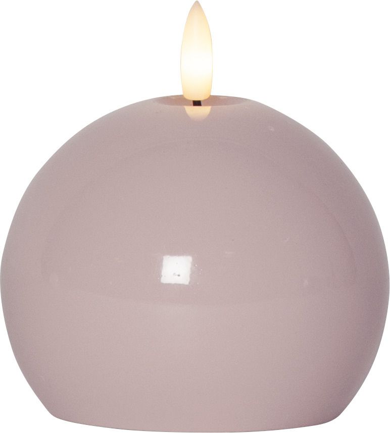 LED Pillar Kerze Flamme Shine - Indoor, Pink, 11.00 cm Höhe, Timerfunktion