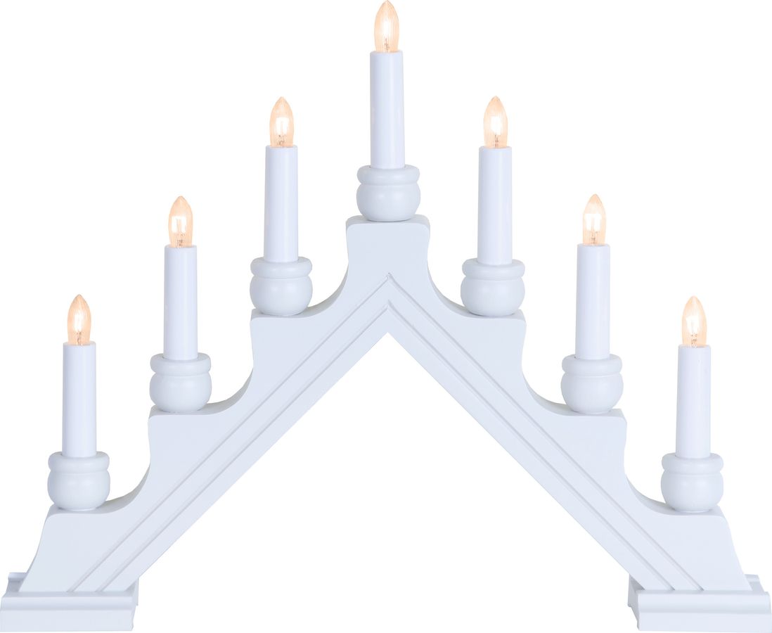 Kerzenleuchter Karin - IP20, Weiss, Warmweiss