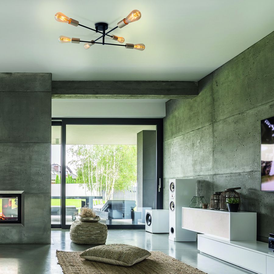 Deckenleuchte Modo 6flg. l/b: 54,5cm - E27, 240W, IP20