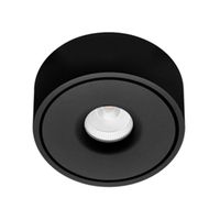 Anbauleuchte VITALITY schwarz - 10 + 1.6W, 1180lm, 3000K ,IP20, CRI>90, Schwarz, Phasenabschnitt D=120mm, H=55mm
