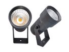 Tache de jardin LED CHARLY - 8W, 560lm, 2700K, IP67, CRI 80, 40°, dunkelgrau, nicht dimmbar, D=61mm, H=113mm