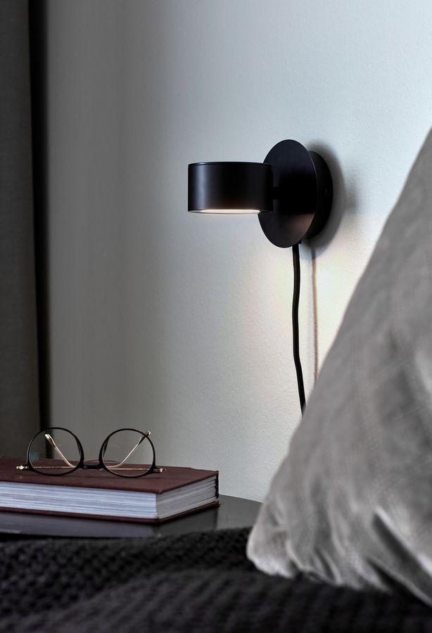 Clyde, Wandleuchte, Schwarz - LED Modul, 5,5W, IP20