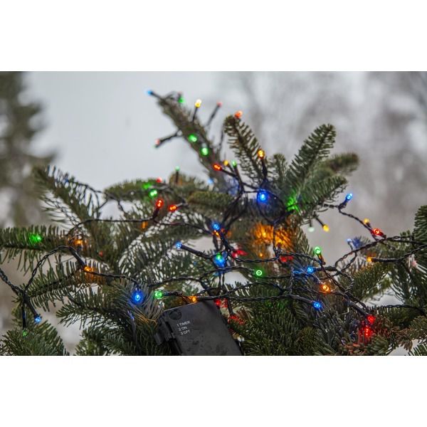 Lichterkette Akku - IP44, Multicolor, 160 LED'S, 1120 cm länge