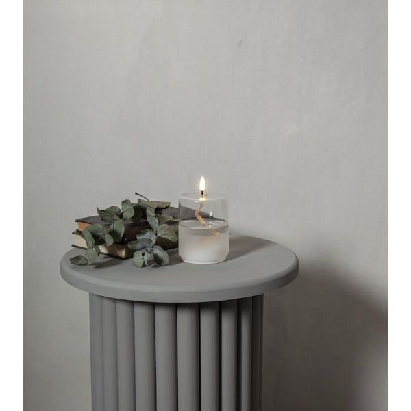 Laterne Flamme Float - Indoor, Transparent, 13 cm höhe, Timerfunktion