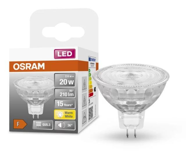 LED STAR MR16 20 36° 2,9W/827 12V GU5.3 230LM BOX - GU5.3, 210lm, 2700K, 2.6W, 12V