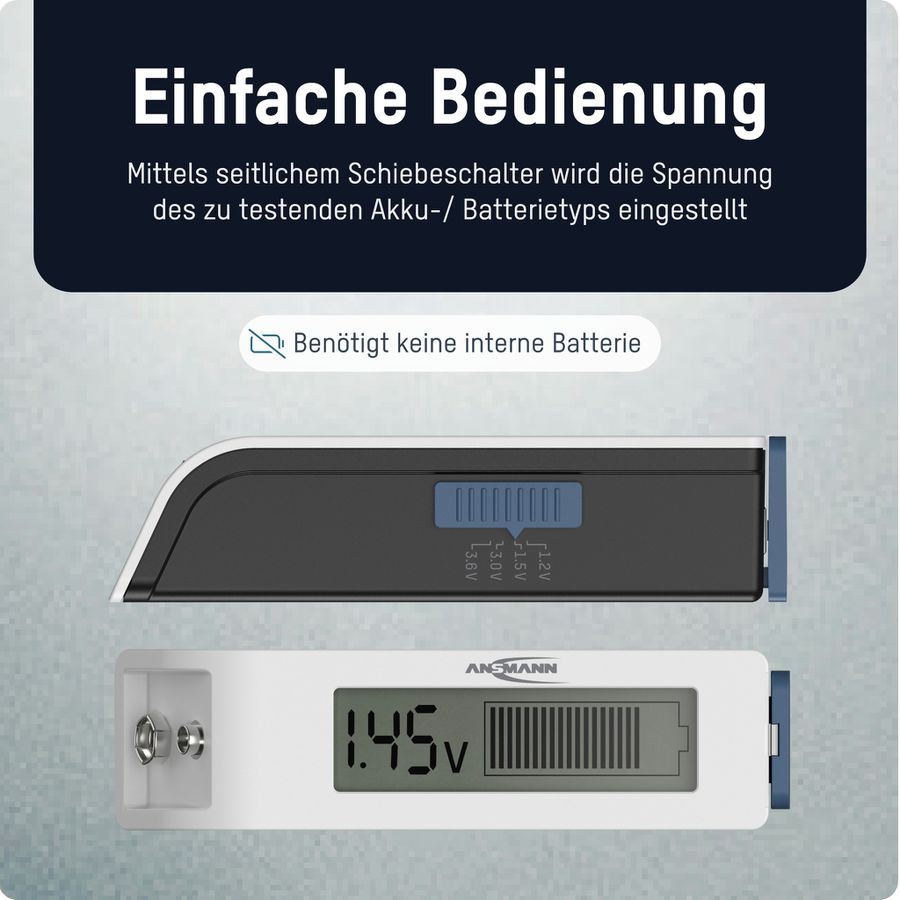 Batterietester Comfort Check - für alle gängige Batterien