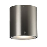 IP S4, Wandleuchte, Gebürsteter Stahl - GU10, max. 8W LED, IP44