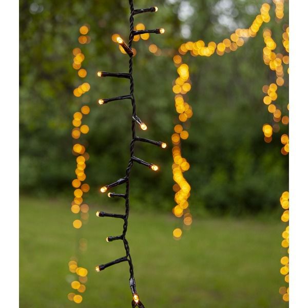 LED golden warmwhite, Lichterkette, 540 LEDs - Schwarz, 1970K, 1080cm