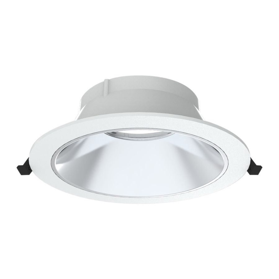 Einbauring CAMELION BL 175 - BL=165-175mm, H=63mm, D=198mm, weiss mit silb. Reflektor