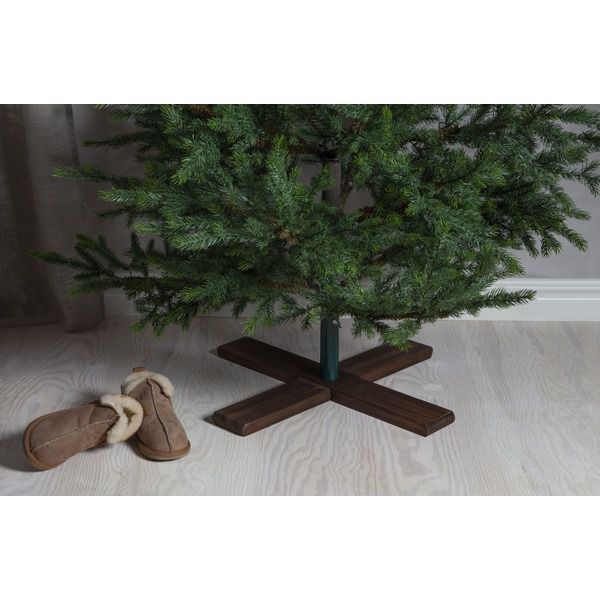 Universeller Standfuss für Weihnachtsbäume - 54cm X 16cm X 54 cm , braun, indoor