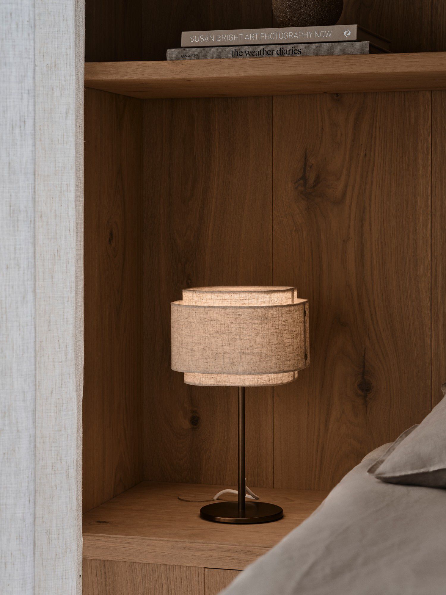 Tischlampe Takai Beige - E27, IP20, 230V