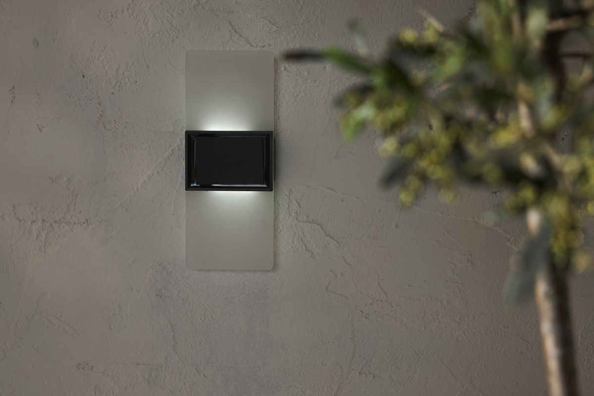 Solar-Wandleuchte Wally Frost - IP44, Warm/Kaltweiss, 2 LED'S