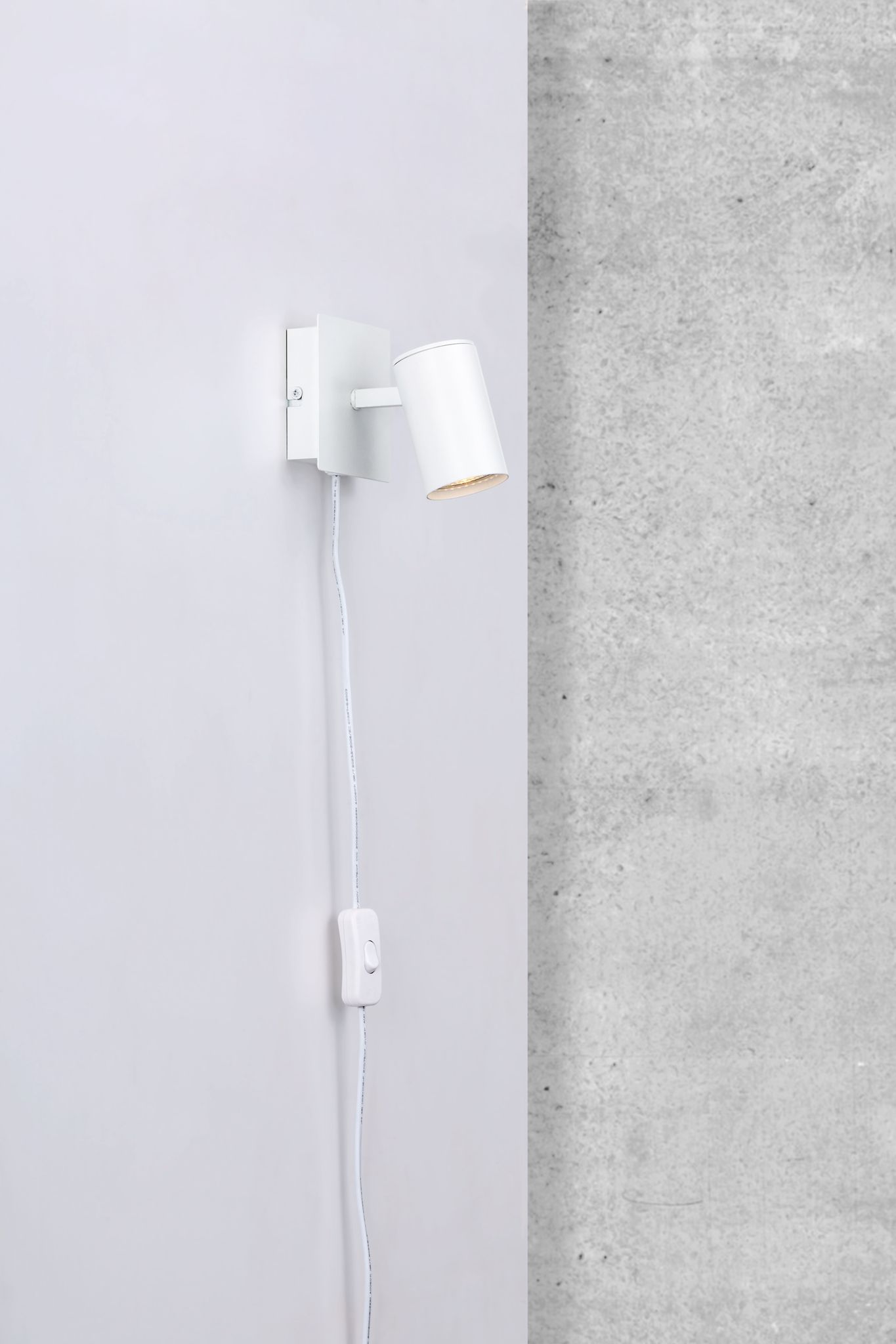 Wandleuchte FRIDA - GU10 (exkl.) max.35W, IP20, 90°, weiss, nicht dimmbar, L=85mm, B=85mm, H=115mm