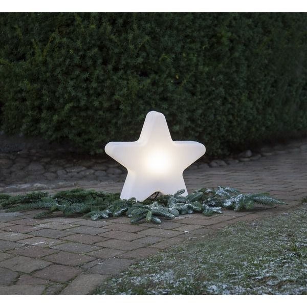 Outdoor-Beleuchtung GARDENLIGHT STAR - Weiss, 48 x 15 cm, IP65