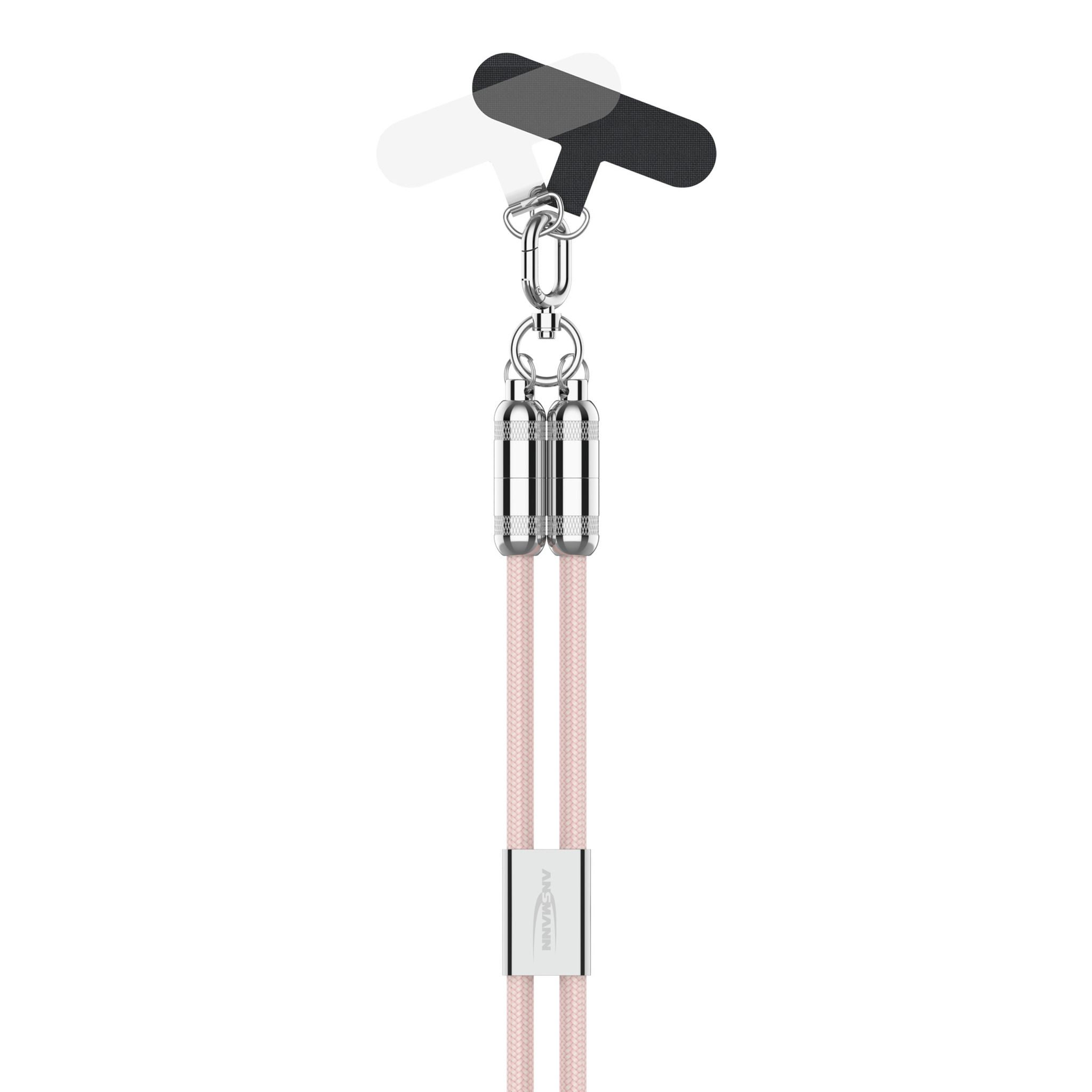 Lanyard Kabel USB Typ-C zu USB Typ-C - 120 cm, rose