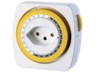 Minuterie mécanique - Mechanisch, Indoor, kürzeste Schaltzeit 15 min., T12-T13, weiss/gelb, S+ zertifiziert