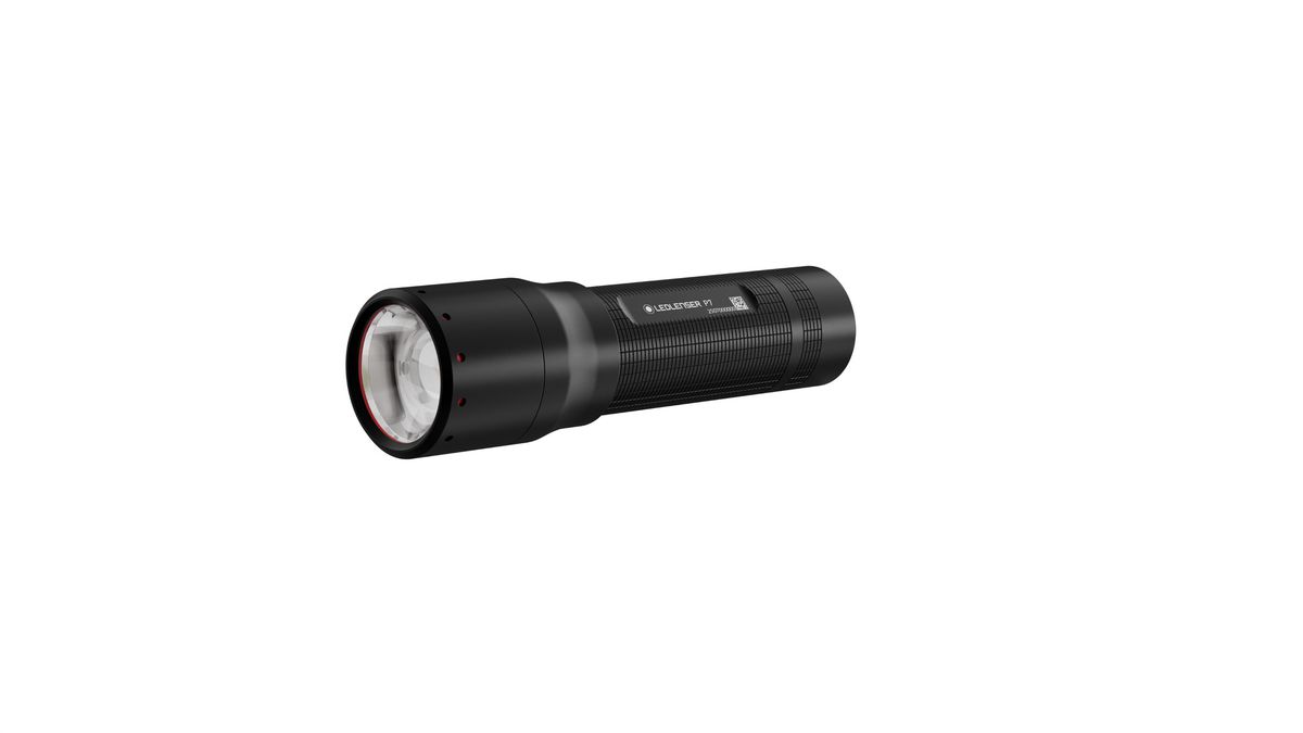 Taschenlampe P7 - Aluminium, Schwarz, IP54