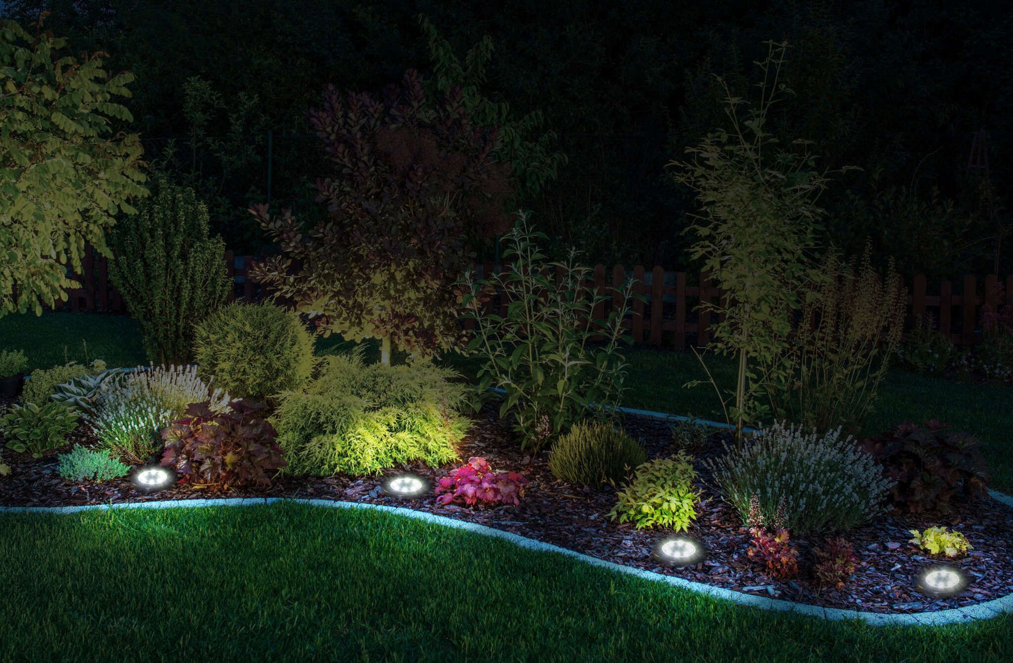 6er-Set LED Solar-Boden-Erdspieß KIAN - IP44, 0.6W, Warmweiss