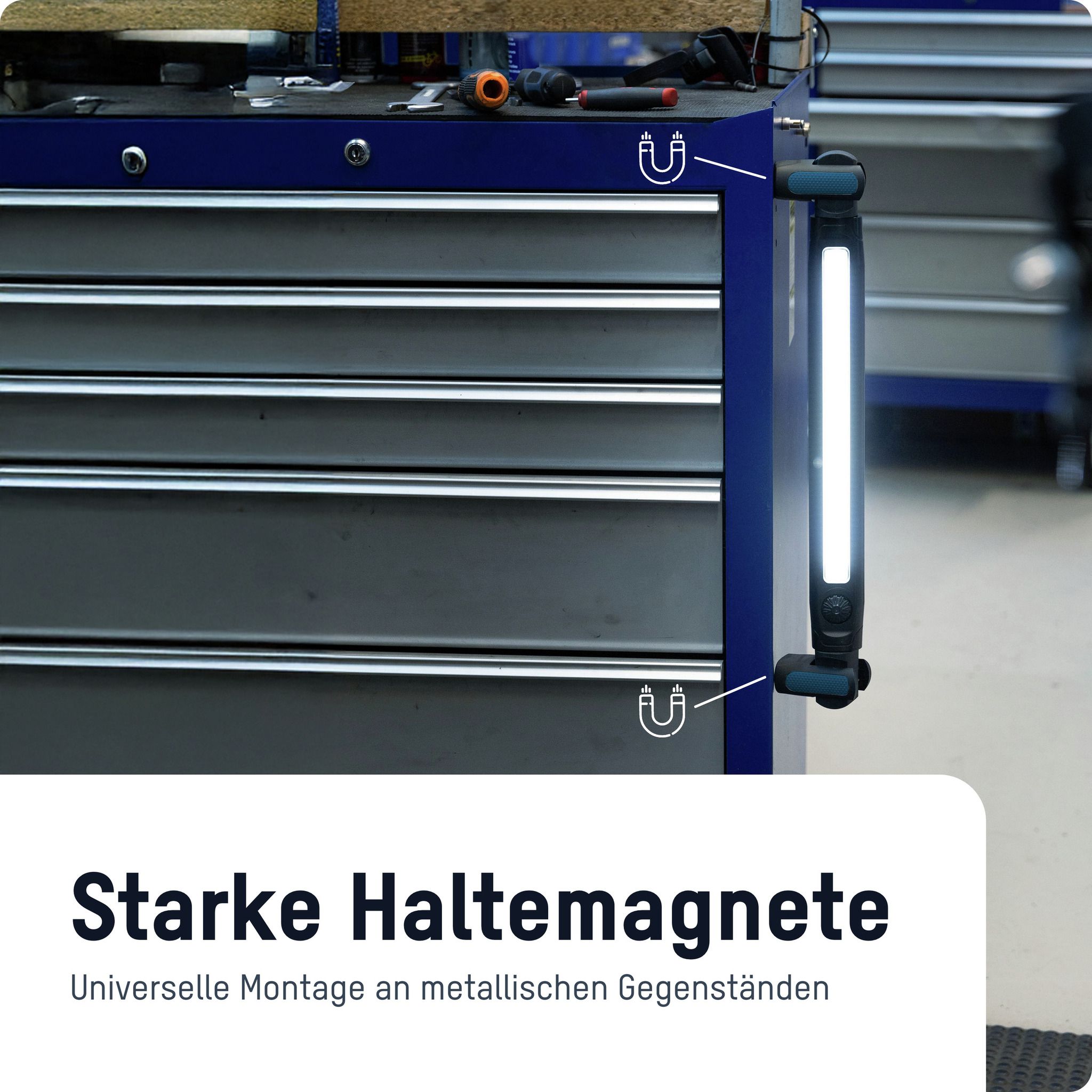 Arbeitsleuchte ML3000RD - 3000lm, IP44, Schwarzblau