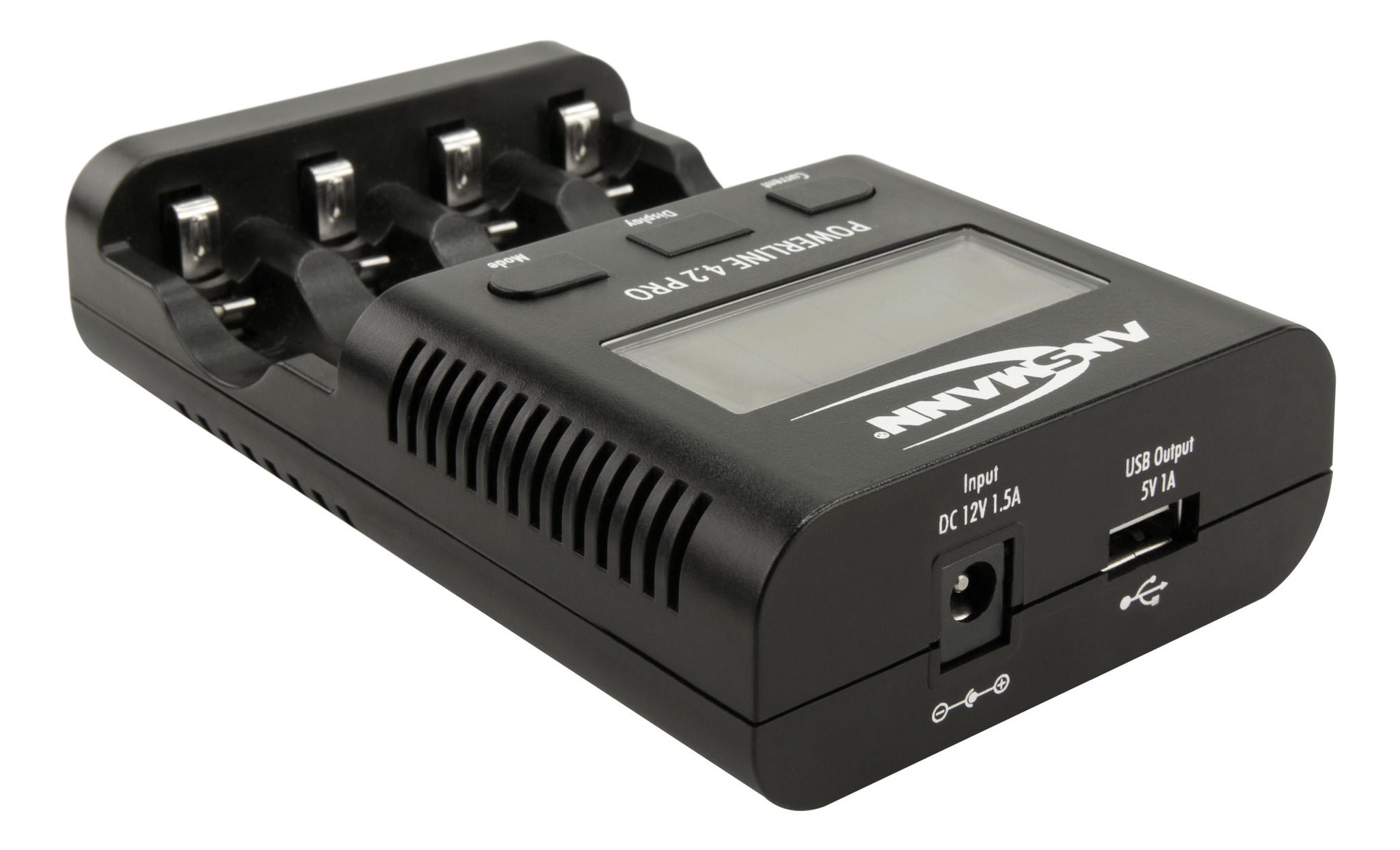 Powerline 4.2 Pro - 4x AA/AAA NiMH Akkus, Ladegerät mit 5 Ladeprogrammen