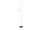LED-CCT Stehleuchte  SAMIRO  inkl. Lesearm H: 180cm satiniert /stahl-blank - IP20, LED-Modul, Stahl-Blank
