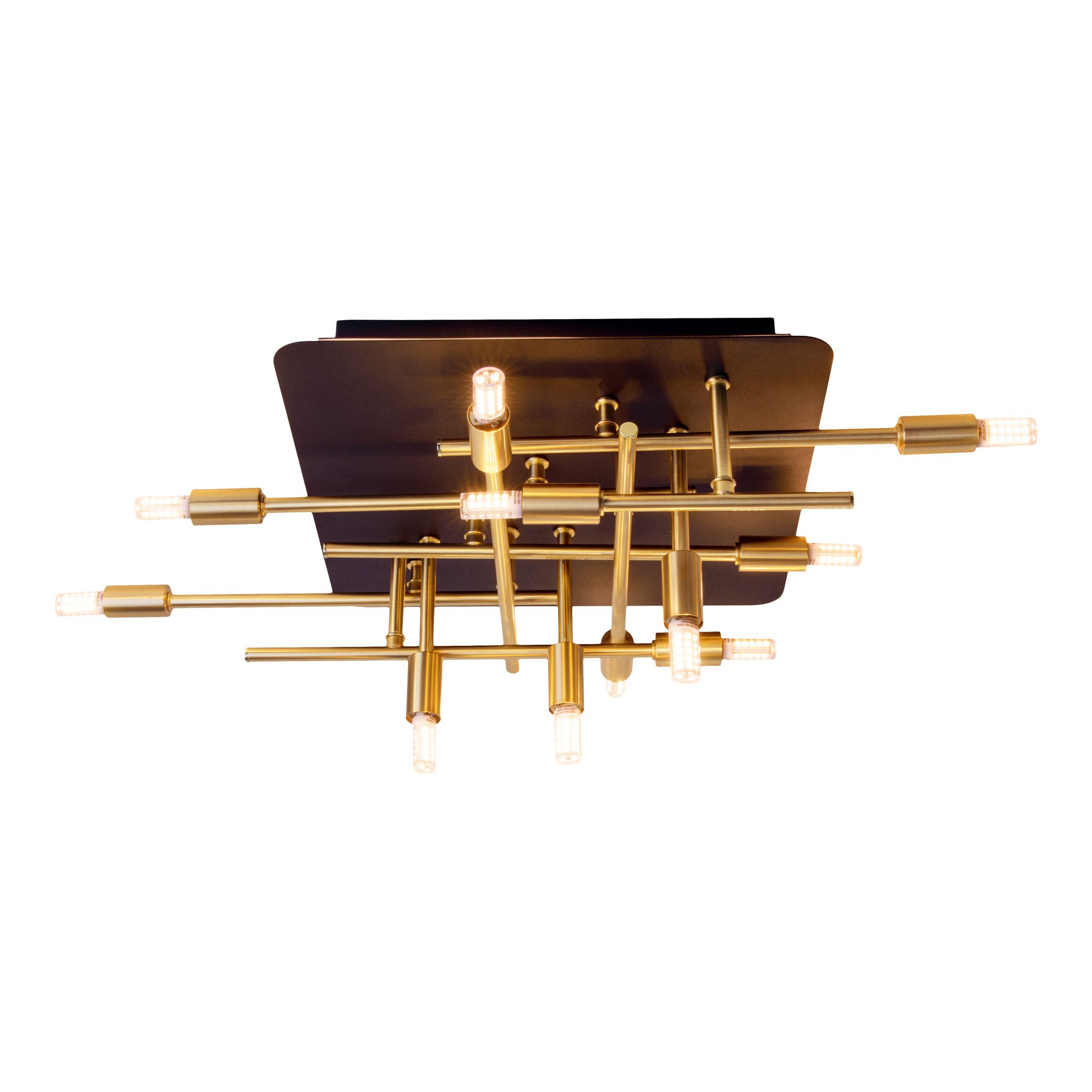 LED Deckenleuchte ANCONA L: 51 cm mit Hintergrundlicht - G9, IP20, 5.7W, 230V
